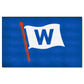 FANMATS 21901 Chicago Cubs W Flag Rug - 5ft. x 8ft.