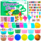 Peceluv Diy Slime Making Kit For Kids And Girls Boys, Slime Set With Include 18 Clear Slime, 6 Butter Slime, 48 Bottle Gold Dust
