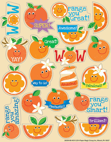 Eureka Orange Stickers, Scented (650918)