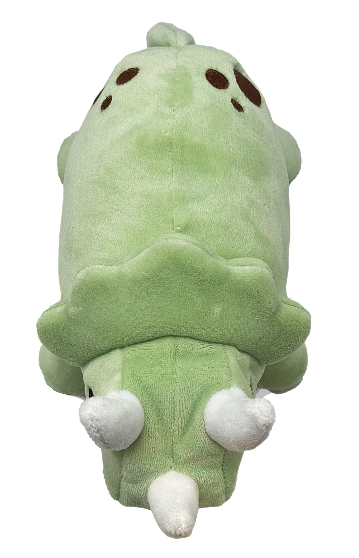Hatchkinz Reversible Triceratops Egg Plushie | 8" Green Polyester | Mood Plush Stress Relief