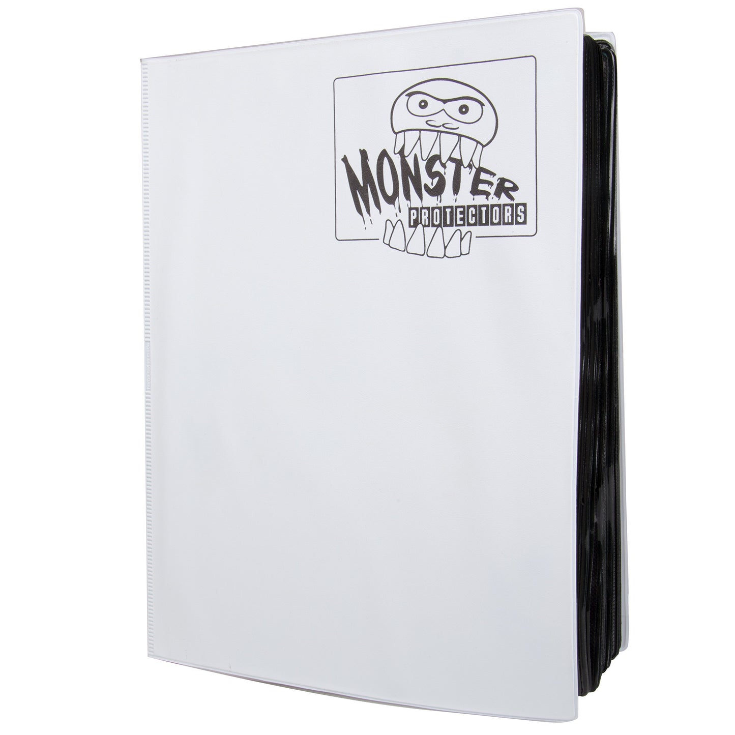 Monster Protectors Mega XL Trading Card Binder - Matte White, Anti-Theft, Holds 720 Cards, Padded Pockets, Model 63736