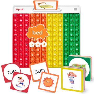 Word Pop Cvc Word Games,Learn To Read In Weeks,Multisensory Reading & Phonics Game Ideal For Pre Kinderarten To 1St Grade-Homesc
