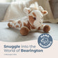 Bearington Baby Patches Plush Stuffed Animal Giraffe With Rattle, 8 Inches