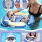 Mambobaby Baby Pool Float with Foldable Canopy  Kalolary Non-inflatable Baby Swim Float Infant Swim Trainer Ring Toddler Pool Float with Adjustable Strap for 3-24 Months Age Boys Girls (Purple Voyage)
