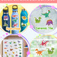Benresive Reusable Sticker Books For Kids 2-4, Sticker Books For Toddlers 1-3, Toddler Sticker Book Age 2-4, Toddler Travel Toys Activities Crafts Gifts - Dinosaur Sticker Book