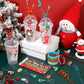 Seenelling 24 Set Christmas Stationery Party Favors for Students Xmas Gift Cups Filler with Keychain Pencil Straw Silicone Brace