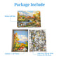 Flower Village 1000 Piece Puzzle for mature-themeds  Country Scene Puzzles for mature-themeds 1000 Pieces  Jigsaw Puzzles 1000 Pieces Autumn Countryside Landscape Puzzle for mature-themeds Teens Seniors Challenging Game