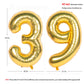 40 Inch Gold Number Balloons Helium Foil Mylar Balloon Birthday Party Banquet Decoration 39