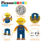 Picasso Toys Magnetic Action Figures 4 Piece City Builder Character For Magnet Building Block Tiles Expansion Pack Construction