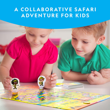Blue Marble NATIONAL GEOGRAPHIC My First Safari Board Game, Multicolor, One Size, Kids 4-6, Cooperative Family Fun