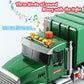 Dwi Dowellin Garbage Truck Toy - 15" Friction Powered with Lights, Sounds & 3 Trash Cans for Kids 3+ Years, Plastic, Fun Gift