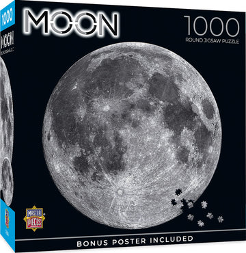 Masterpieces 1000 Piece Jigsaw Puzzle For Adults, Family, Or Kids - The Moon - 25''X25''