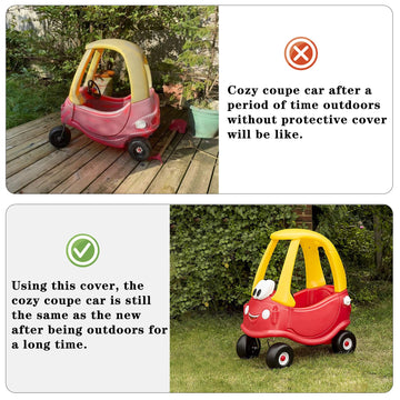 Tonhui Waterproof Cover For Cozy Coupe Truck Ride-On Car, For Kids Foot-Power Car, Toddler Car Push And Buggy Cover Outdoor Sun, Dust, Snow Protection (Only Use For Cozy Coupe)