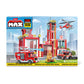 MAX Adventure Fire Rescue Playset (916 Pieces) Building Bricks Toys for Kids 5+ Create Vehicles and More UNbox Discover