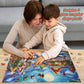 500 Piece Christmas Puzzle For Adults And Kids Santa'S Secret Village Jigsaw Puzzle With Irregular Shape Christmas Puzzle Gift F