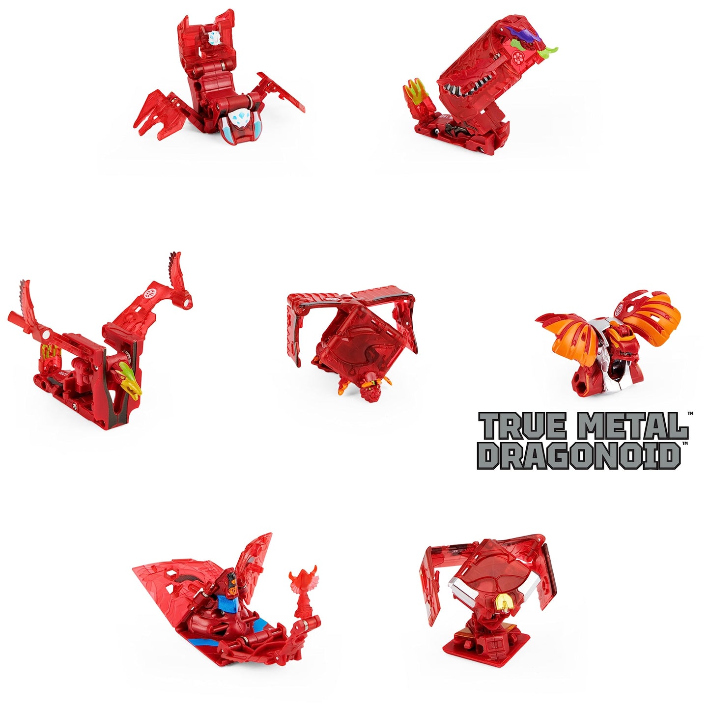 Bakugan GeoForge Dragonoid  7-in-1 Includes limited availability True Metal Dragonoid and 6 Geogan Collectibles  Kids Toys for Boys