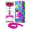 Liquid Motion Bubbler Sensory Toys - 2 Pc Set Bundle Stretchy String Fidget Toys Timer For Stress Relief And Anxiety Relief, Water Oil Toy For Hyperactivity Relaxation Figit Fuchsia