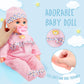 Toy Choi's 16 Inch Interactive Baby Doll - Pink Talking Feeding Doll with Accessories for Toddlers 2+ Years, Model 8099