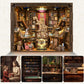 Minicity Book Nook Kit, Diy Miniature Dollhouse Booknook Kit With Led Light And Dust Cover (Beyond Library Max)