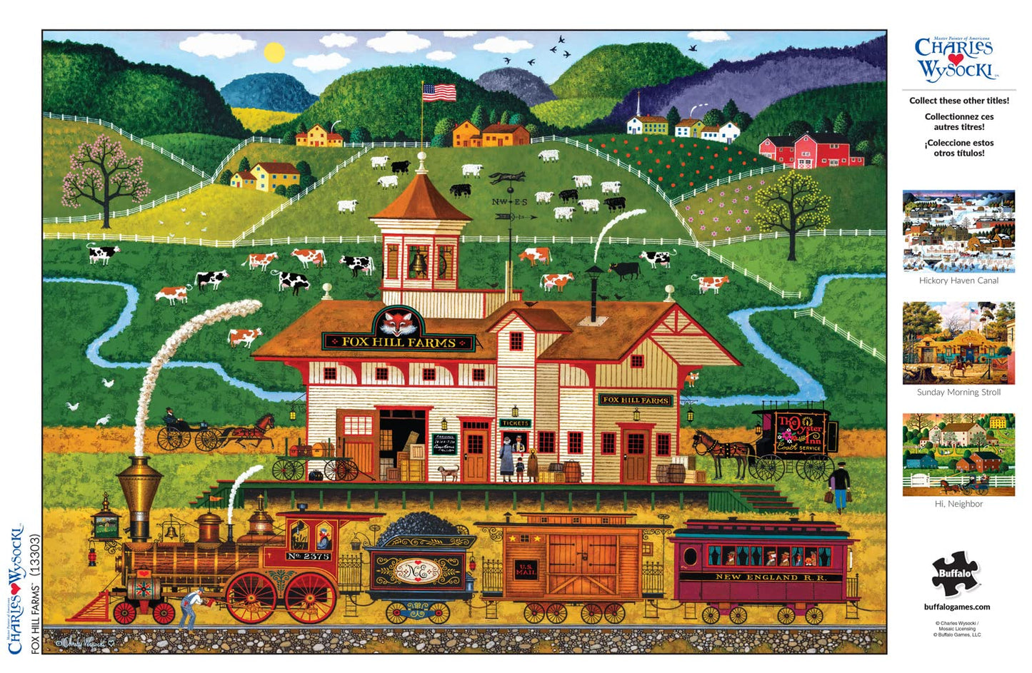 Buffalo Games - Charles Wysocki - Fox Hill Farms - 1000 Piece Jigsaw Puzzle