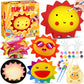 Paint Your Own Sun Lamp Art Kit, Diy Sun Night Light Arts & Crafts Toys, Painting Kit Arts And Crafts For Kids Ages 8-12, Art Supplies Birthday Gifts For Girls Boys 3 4 5 6 7 8 9 10 11 12 Year Old