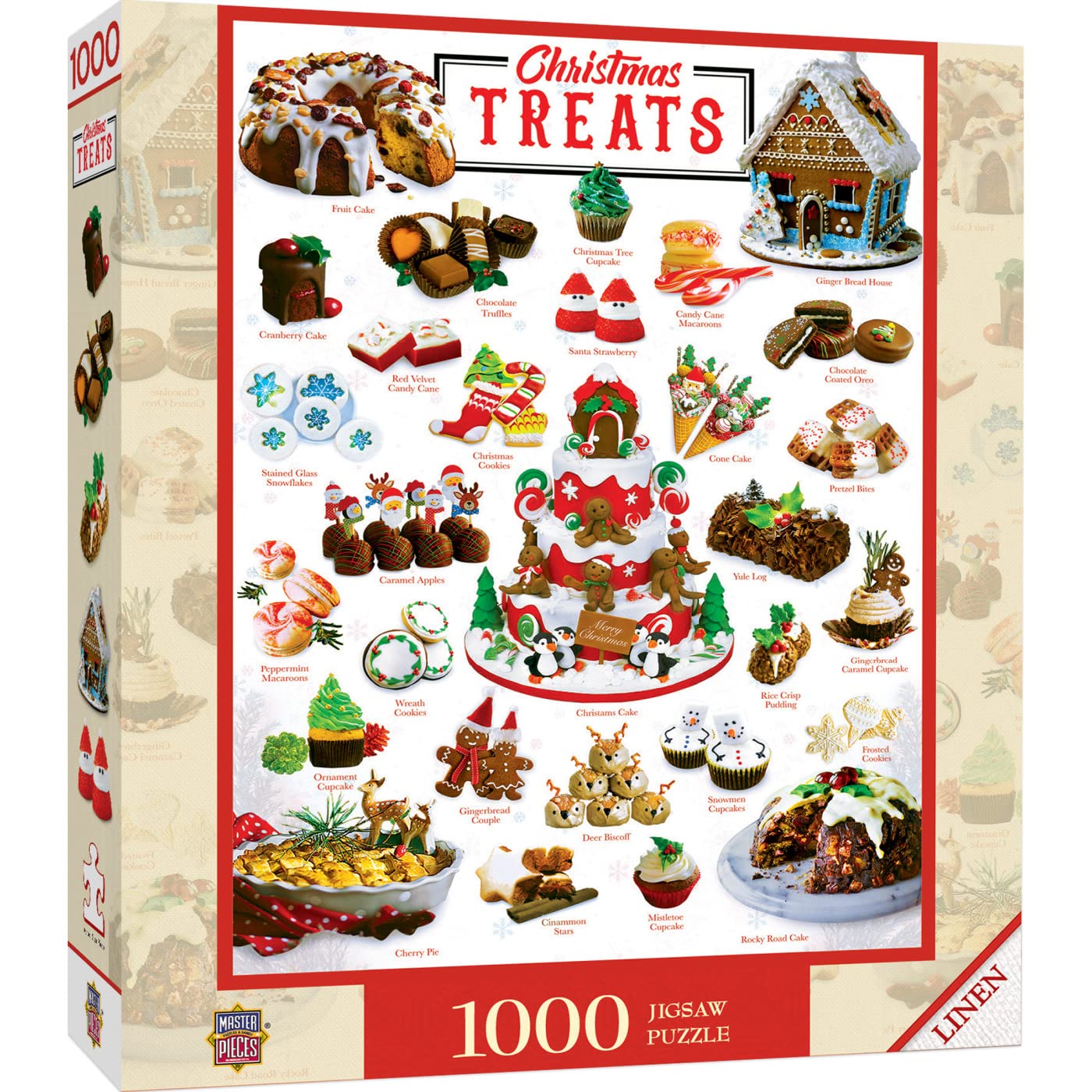 MasterPieces 1000 Piece Jigsaw Puzzle - Christmas Treats - 19.25"x26.75" - Team Color - Model 72257