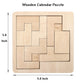 Daily Calendar Puzzle-Wooden Puzzles For Adults-A Puzzle To Challenge 365+ Date,Office Logic Puzzle (2 Pack)
