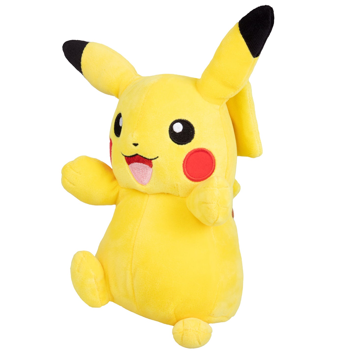 Pokemon 8" Pikachu Plush Toy - Soft Polyester Stuffed Animal - Yellow - Officially Licensed - Perfect Christmas Gift for Kids 2+