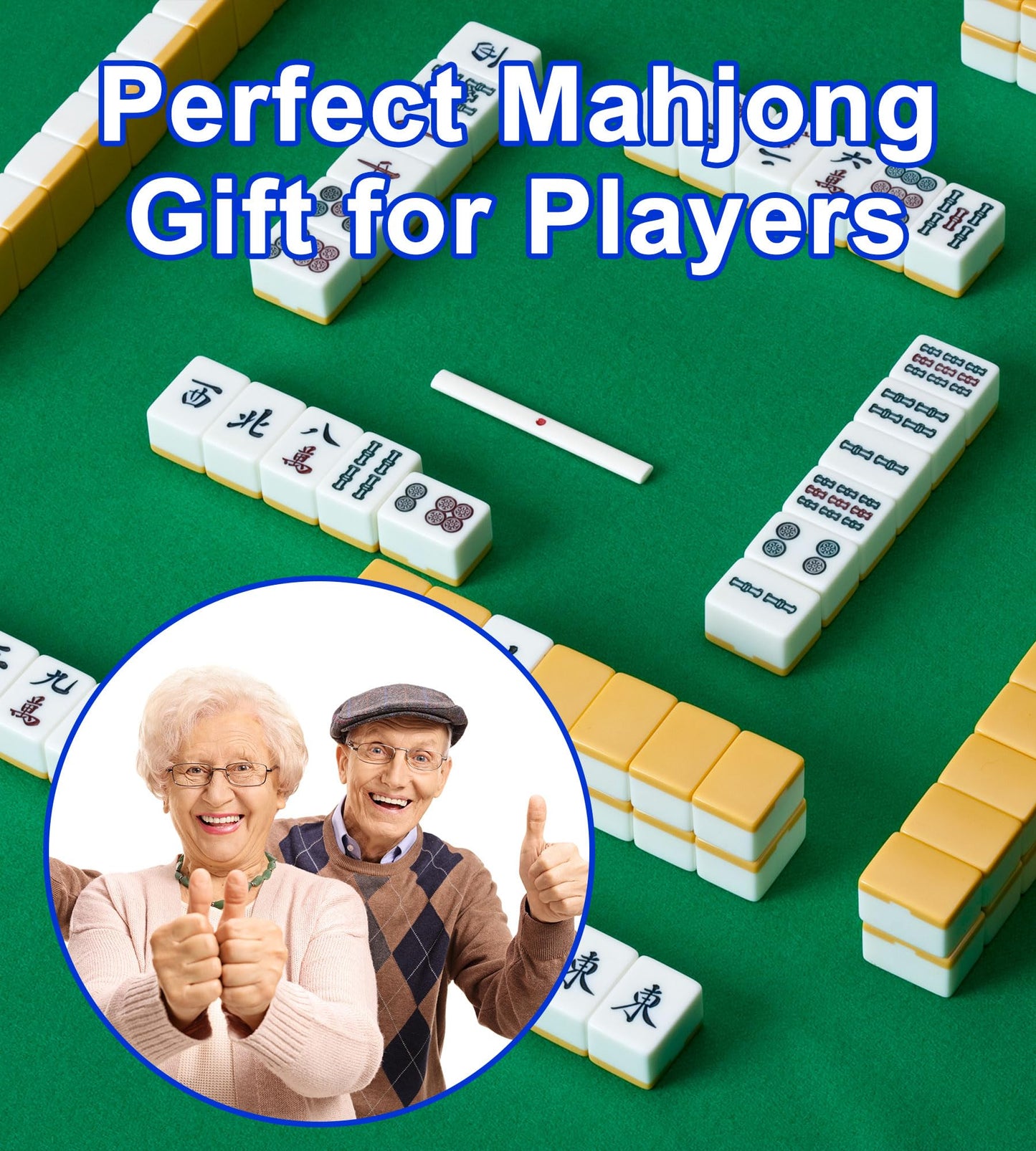 QANIUOS Mahjong Line Finder - Acrylic Rules Reader for Players (Green, Set of 4)
