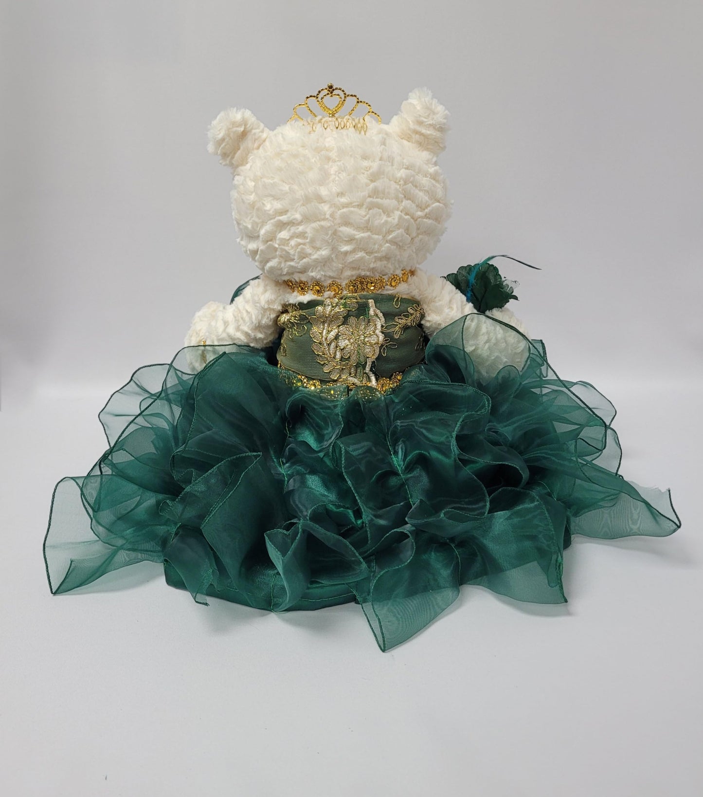 Kinnex Collections Since 1997 20' Quince Anos Quinceanera Last Doll Teddy Bear With Dress (Centerpiece) ~ Arc16831-33R (Emerald Green)