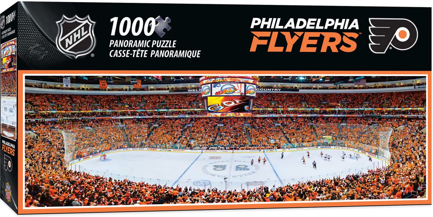 Masterpieces 1000 Piece Sports Jigsaw Puzzle - Nhl Philadelphia Flyers Center View Panoramic - 13''X39''