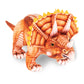Real Planet 14 Orange Triceratops Plush Toy - Baby Safe Stuffed Dinosaur Plushie, Cute Soft Animal for Kids