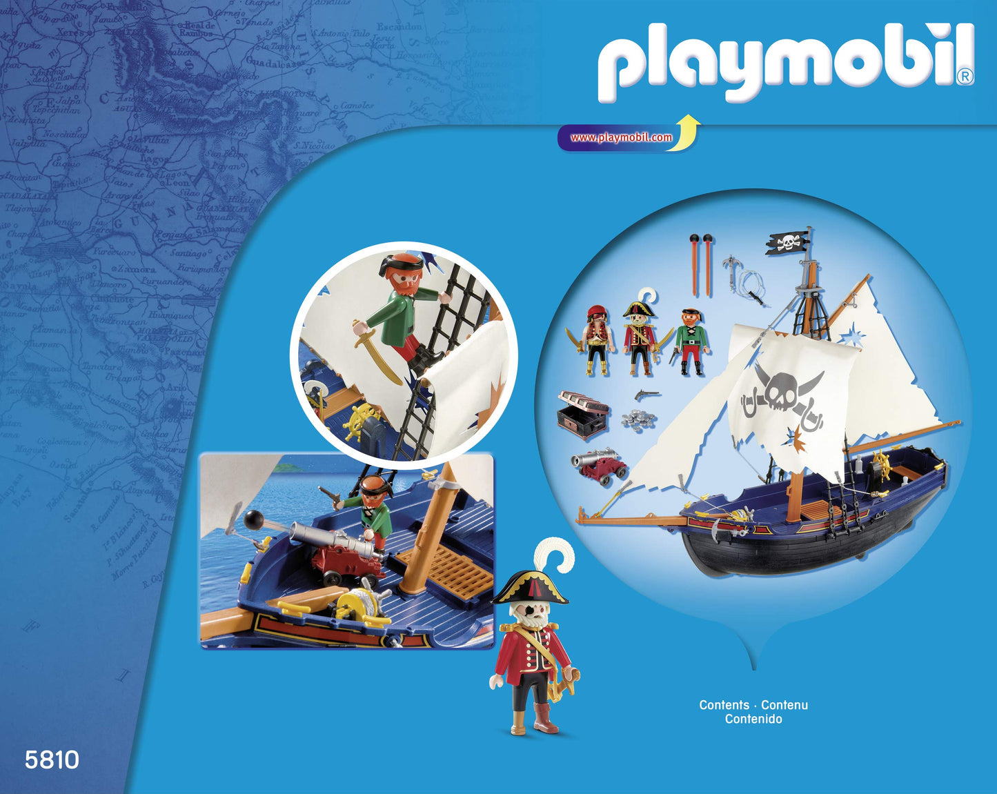 Playmobil Pirate Ship Model 5810 - Unique Size - Plastic - Various Colors