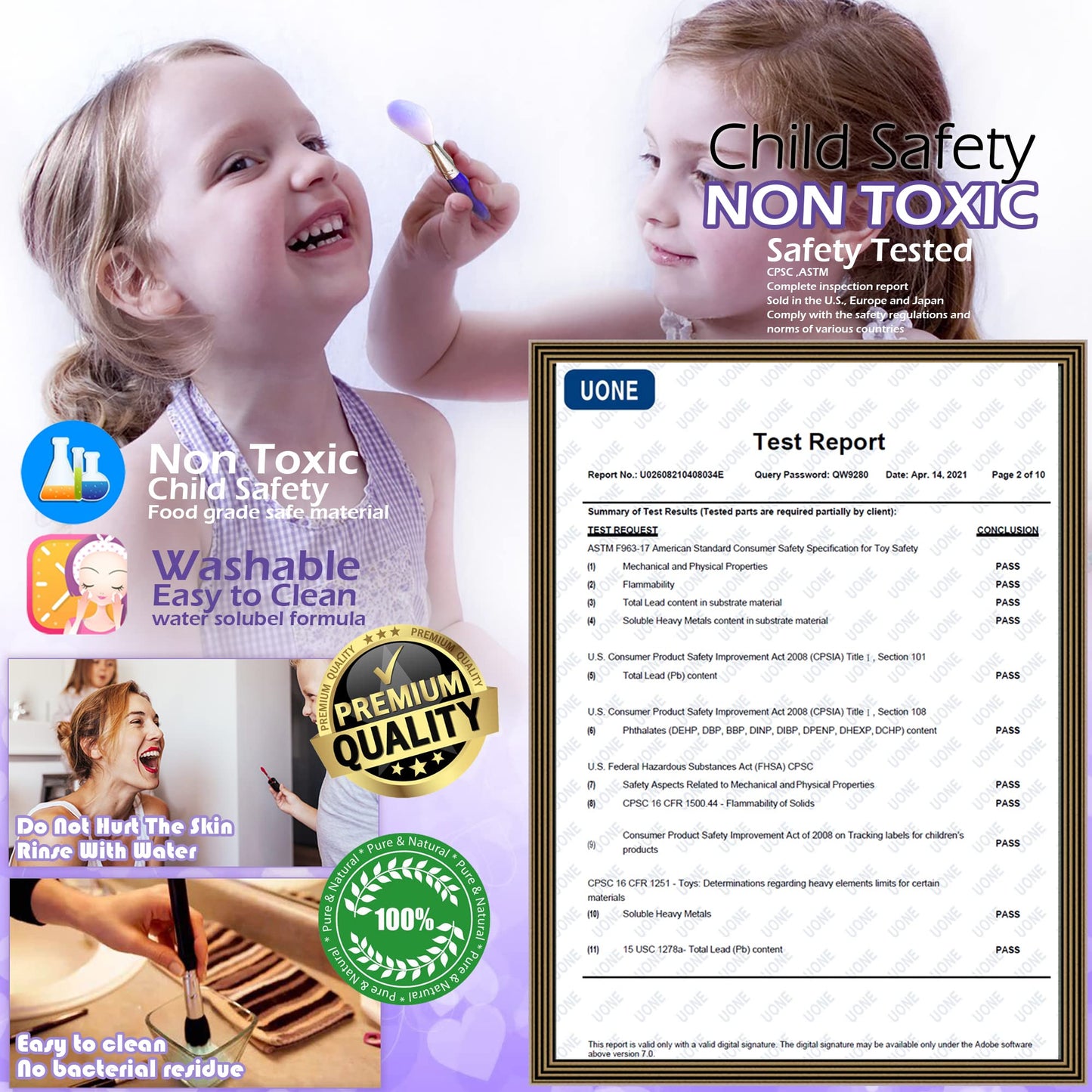 Kids Makeup Kit for Girl Toys - Toys for Girls Makeup Girls Princess Gift Non Toxic Toddlers Cosmetic Kits,Child Play Makeup Toy