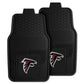 FANMATS 8885 Atlanta Falcons 2-Piece Heavy Duty Vinyl Car Mat Set, Front Row Floor Mats, All Weather Protection, Universal Fit, 
