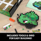 Mega Pok?mon Bisasam Retro Look - 15 cm Buildable with Pixel Art Stones - Includes Wall Mounted Base for mature-themed Lovers and Collectors  HTH75