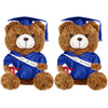 Sotiff 2 Pcs 12 Inch Graduation Plush Bear Class of 2025 Graduation Plush Stuffed Animal Toys Grad Bear with Gown Cap for Kinder