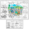 ALEX Art Extra Large Coloring Poster for Kids Vehicles - Jumbo Coloring Posters for Boys Girls - Super Huge Coloring Poster for 