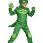 Disguise Gekko Costume, Official Pj Masks Glow Costume Jumpsuit And Mask, Toddler Size (7-8)