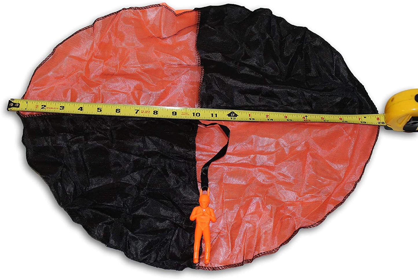 Toys+ 2 Pack Tangle Free tossing Parachute Men with Large 20 Parachutes! Blue  Orange  Pink and Yellow for Kids and Children Parachute Man