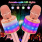 Amazmic Karaoke Microphone For Adults, Wireless Bluetooth Microphone For Singing Portable Karaoke Machine Handheld With Led Lights, Gift For Kids Adults Birthday Party, Home Ktv(Rose Gold)