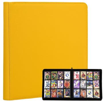 Skyhjk Trading Card Binder 480 Pockets, 12 Pockets Card Binder, Side Loading Card Collection Binder, Collectible Card Albums Car