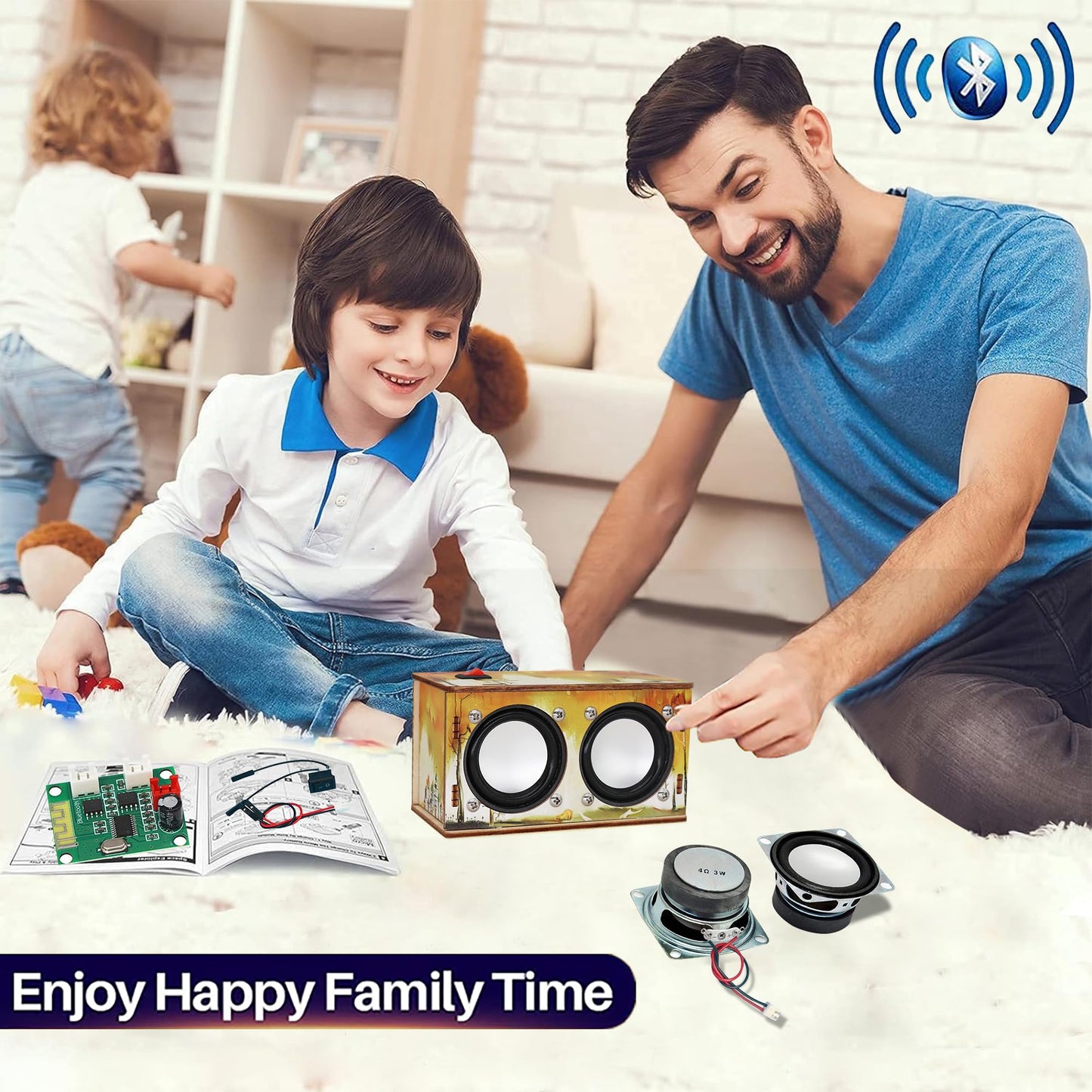 Gifts For Teen Girls Boys - Science Kits For Kids Age 8-10-12-14 - Crafts For Girls 8-12| Stem Toys Build Bluetooth Speaker Kit|