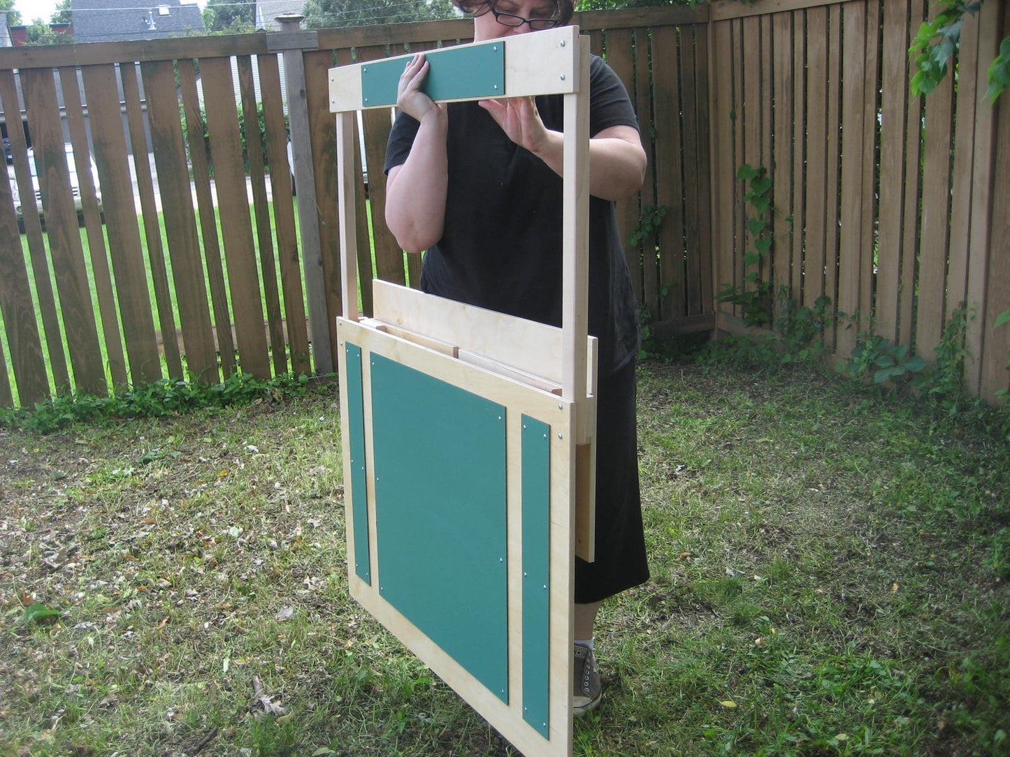 Beka Wooden Market/Lemonade Stand - Green Chalkboard, Wood Construction