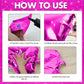 18 Inch Hot Pink Star Balloons, 10 Pcs Hot Pink Star Shape Foil Balloon Helium Balloons, Big Mylar Star Balloons For Wedding, Ba