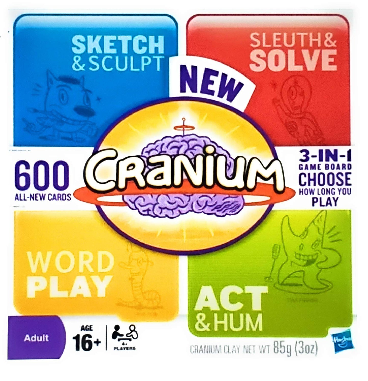 Hasbro Gaming NEW Cranium Board Game - Medium, Multicolor, Model 16577