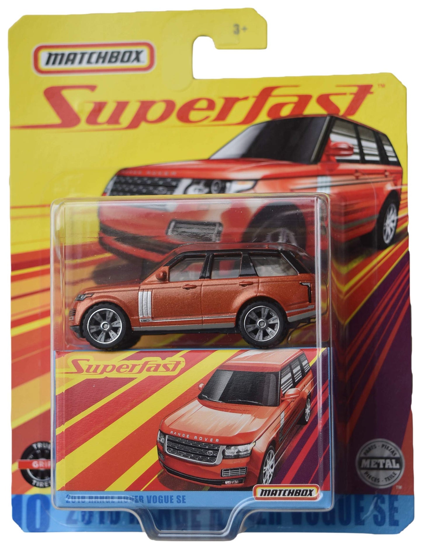 Matchbox 2018 Range Rove Vogue Se, Super Fast Burnt Orange]