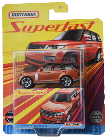 Matchbox 2018 Range Rove Vogue Se, Super Fast Burnt Orange]