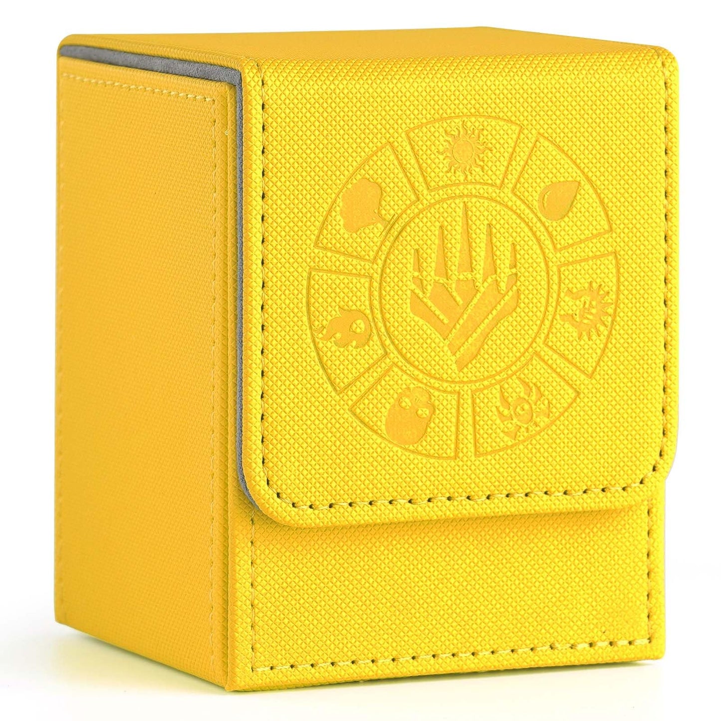 Arkeiliy Card Deck Box, 110+ Storage MTG Deck Box with 50 Pcs Card Sleeve, Collectible Trading Card Cases for Magic Commander an