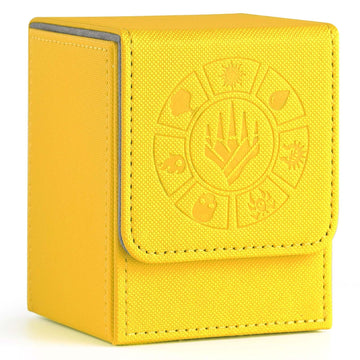 Arkeiliy Card Deck Box, 110+ Storage MTG Deck Box with 50 Pcs Card Sleeve, Collectible Trading Card Cases for Magic Commander an